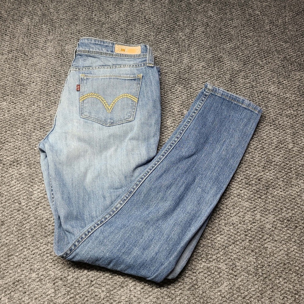 Vintage Levi's Jeans Womens 9 M Demi Curve Batman Tag Straight Leg Stone Wash